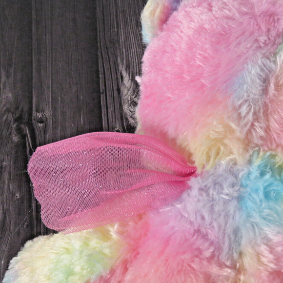 Build A Bear Fairy Friend Plush Stuffed Animal Bear Pastel Tie Dye 16” BAB Wings - Picture 8 of 16